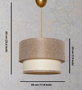 Opviq Tubol - Lámpara de araña Beige y crema